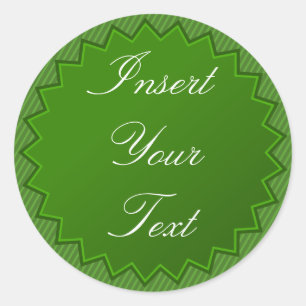 Adesivo Vinheta Crachá Verde