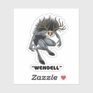 Adesivo Vinheta criptid Wendigo