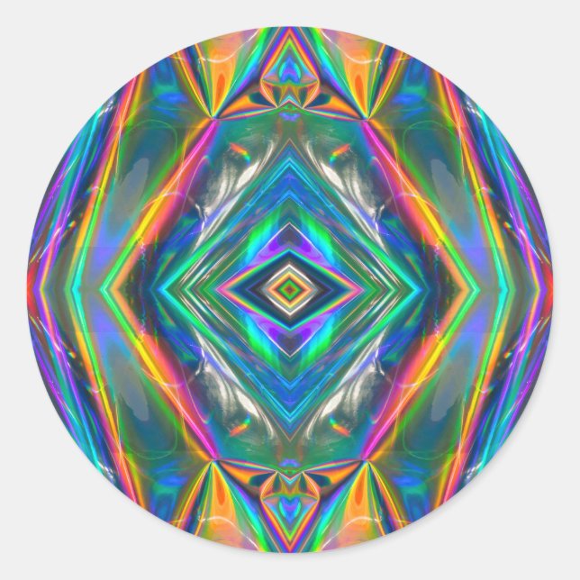Adesivo Vinheta-cromo iridescente (Frente)