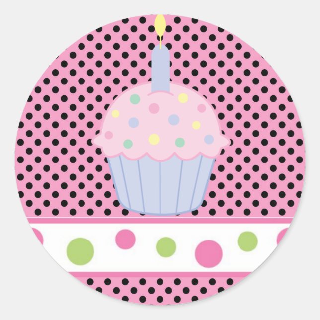 Adesivo Vinheta/Cupcake (Frente)