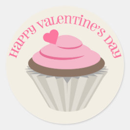 Adesivo Vinheta Cupcake rosa