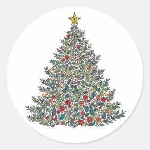 Adesivo Vinheta da árvore de Natal