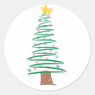 Adesivo vinheta da árvore de Natal