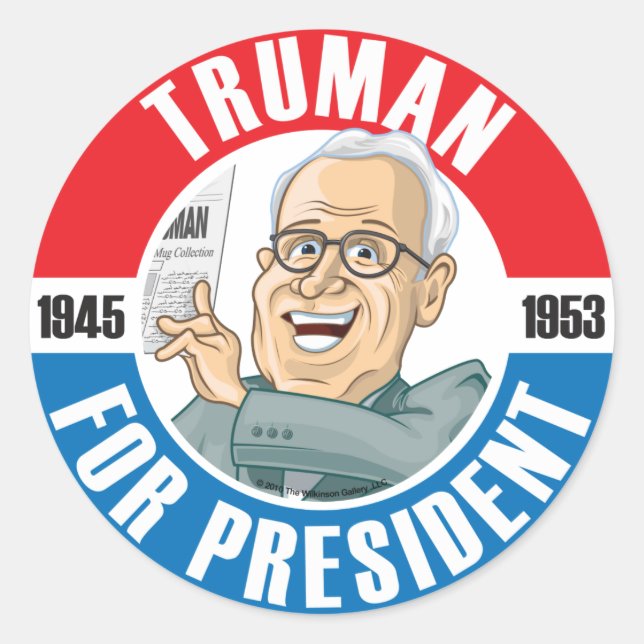 Adesivo Vinheta da campanha dos presidentes dos EUA: #33 H (Frente)