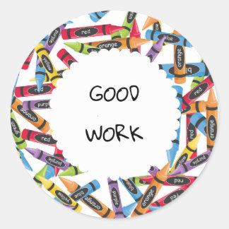 Adesivo Vinheta da Escola de Trabalho do excelente