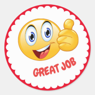 Adesivo Vinheta da Escola de Trabalho do excelente