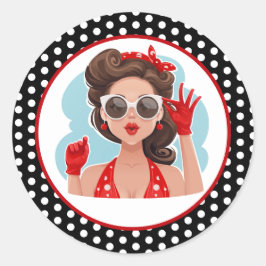 Adesivo Vinheta da Mulher Retroativa