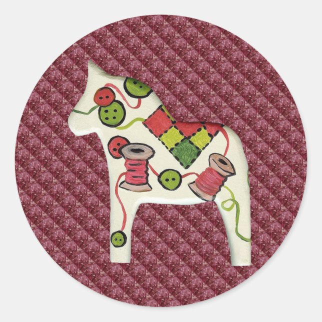 Adesivo Vinheta da sala de costura (Frente)