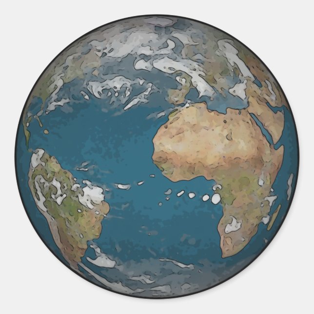 Adesivo Vinheta da Terra (Frente)