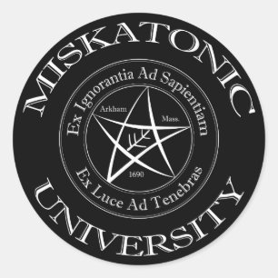 Adesivo Vinheta da Universidade Miskatonic