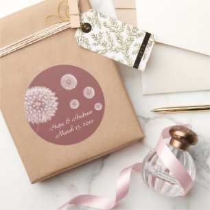 Adesivo Vinheta Dandelion Noiva e Groom