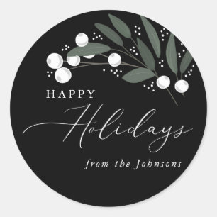 Adesivo Vinheta das Berries de Natal