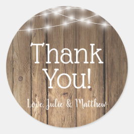 Adesivo Vinheta das luzes de CHURRASCO de madeira russa