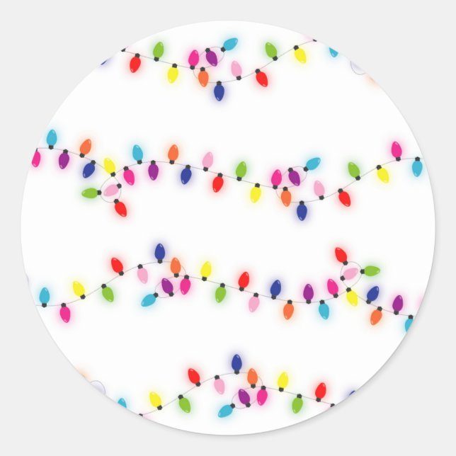 Adesivo Vinheta das luzes de Natal (Frente)