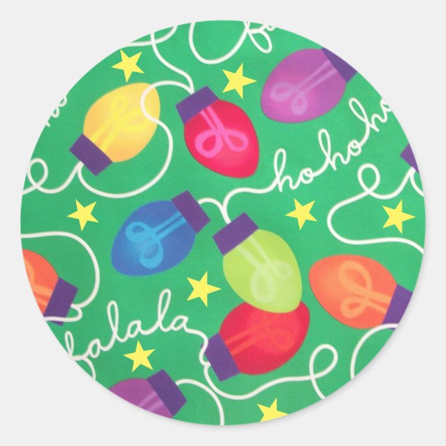 Adesivo Vinheta das luzes de Natal (Frente)