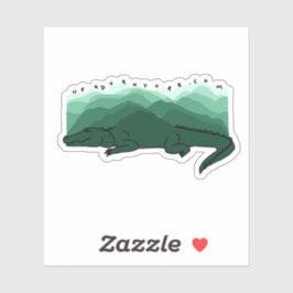 Adesivo Vinheta das montanhas do gator