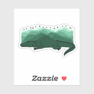 Adesivo Vinheta das montanhas do gator