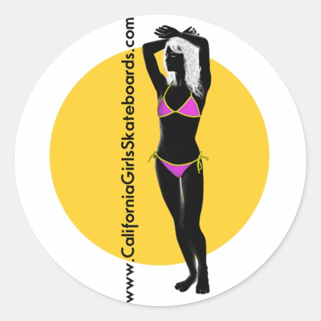 Adesivo Vinheta de 3" (Conjunto de 6) (Frente)