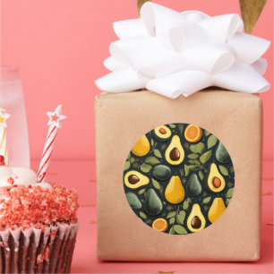 Adesivo Vinheta de abacates