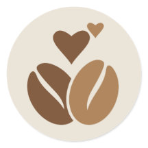 Vinheta de Amor de Café - Design de Café Bonito