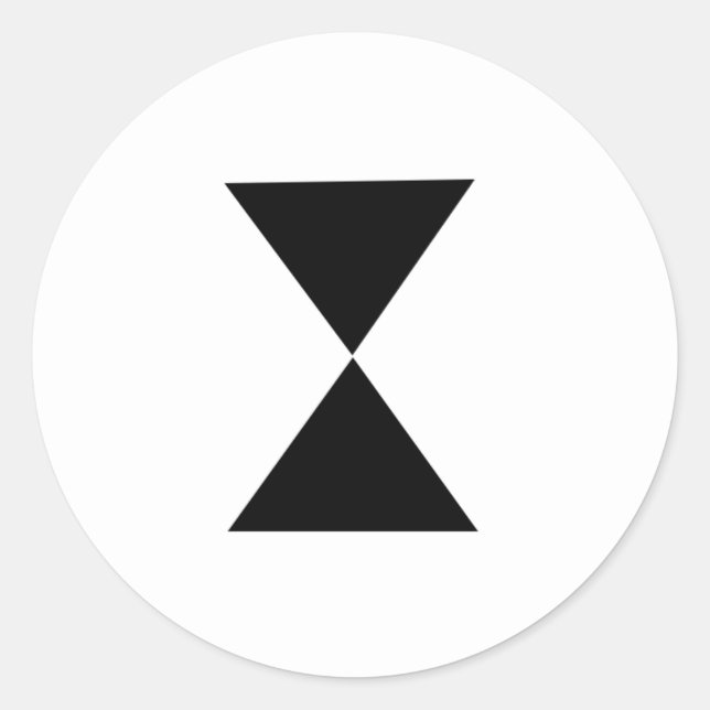 Adesivo Vinheta de ampulheta (Frente)