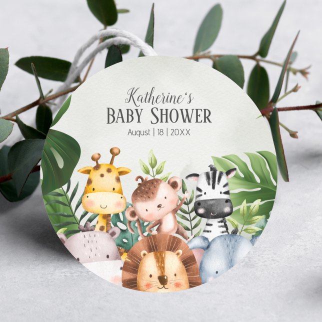 Adesivo Vinheta de Animais Safari Selvagens (Criador carregado)