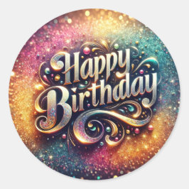 Adesivo Vinheta de aniversário