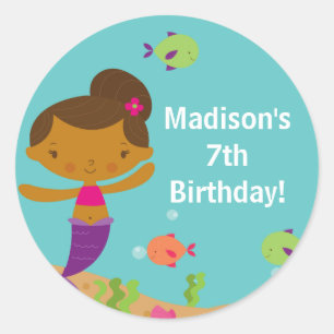 Adesivo Vinheta de Aniversário da Piscina de Verão