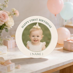 Adesivo Vinheta de aniversário de fotografia personalizada