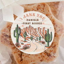 Vinheta de Aniversário do Cowboy Ocidental