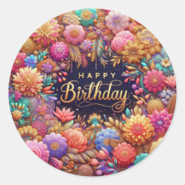 Adesivo Vinheta de aniversário: Flórida colorida