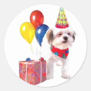 Adesivo vinheta de aniversários