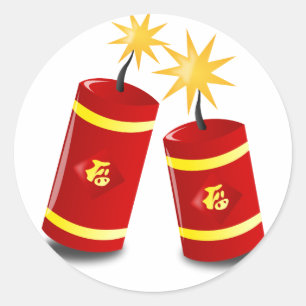 Adesivo Vinheta de Ano Novo Chinês