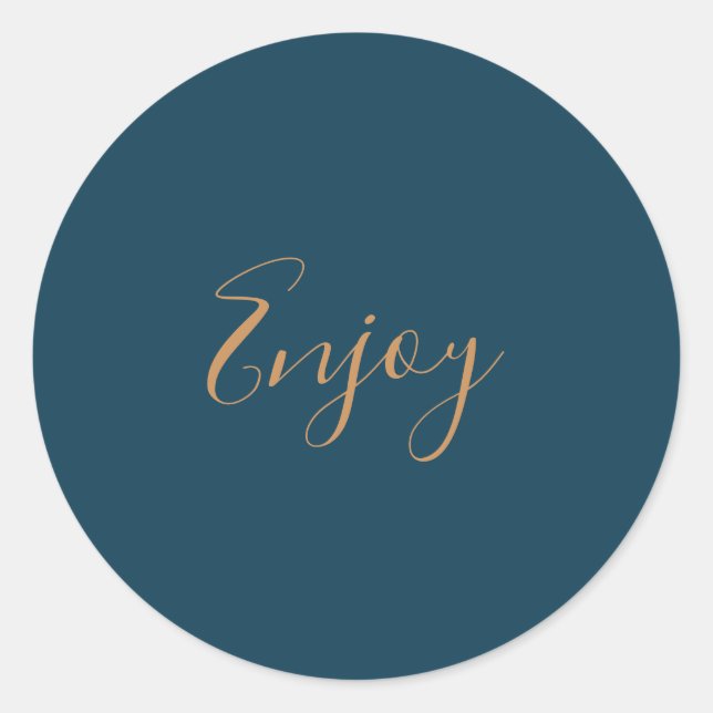 Adesivo Vinheta de Aproveitamento Azul Brilhante (Frente)