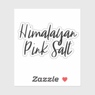 Adesivo Vinheta de armazenamento de sal cor-de-rosa com Hi