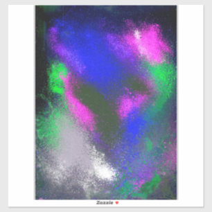 Adesivo Vinheta de Artesanato de vinil "Blue Clusters"