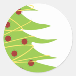 Adesivo Vinheta de Árvore de Natal