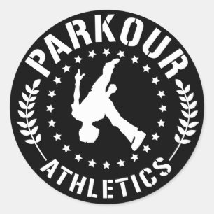 Adesivo Vinheta de atletismo do Parkour