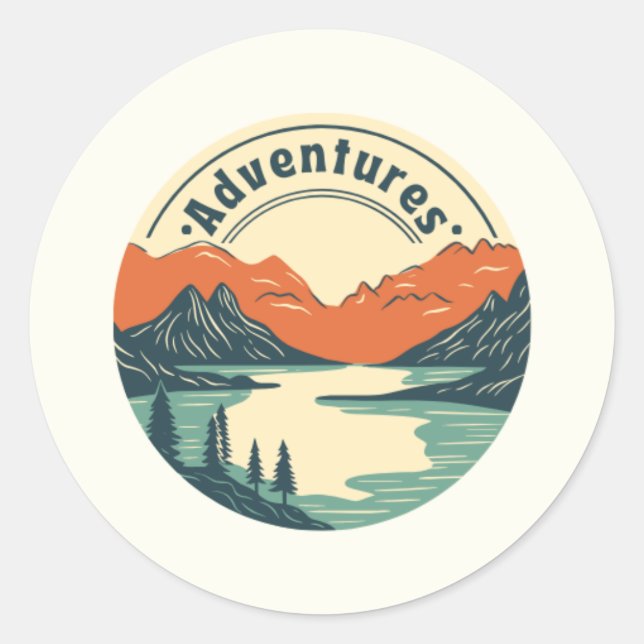 Adesivo Vinheta de Aventuras Sem Cubo (Frente)
