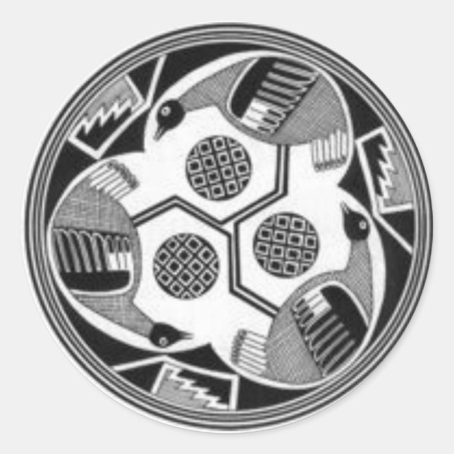 Adesivo Vinheta de aves mimbres (2) (Frente)