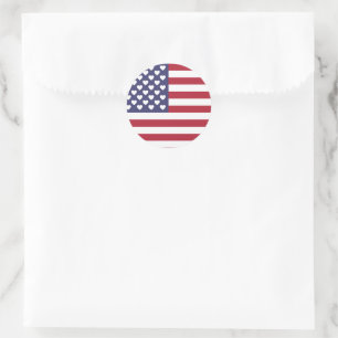 Adesivo Vinheta de bandeira americana