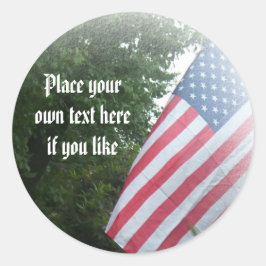Adesivo Vinheta de bandeira americana