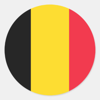 Adesivo vinheta de bandeira belga