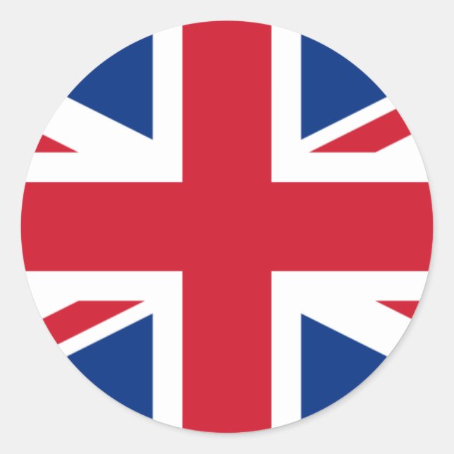 Adesivo Vinheta de bandeira britânica (Frente)