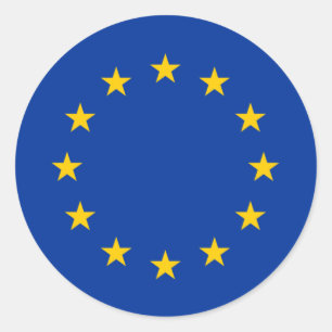 Adesivo Vinheta de bandeira da União Europeia