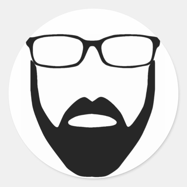 Adesivo Vinheta de barba não incorporada (Frente)