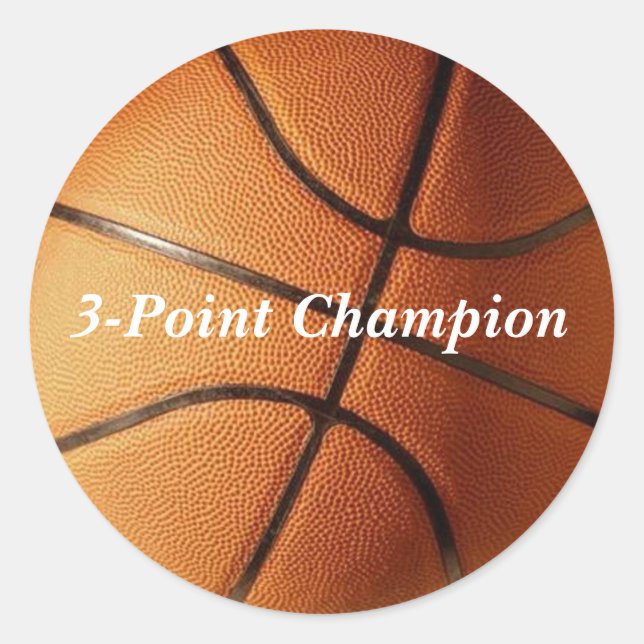 Adesivo Vinheta de basquete (Frente)