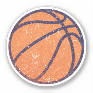 Adesivo Vinheta de basquete de uvas Vestida e em apuros