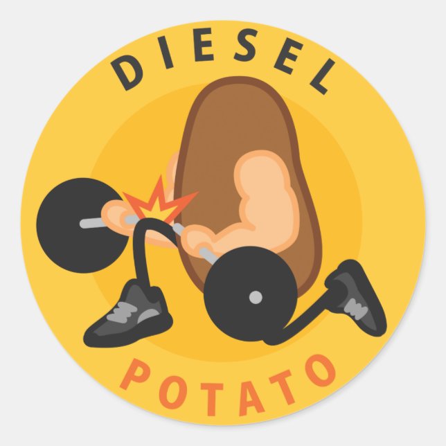 Adesivo Vinheta de batata diesel (Frente)