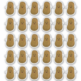 Adesivo Vinheta De Batatas Felizes